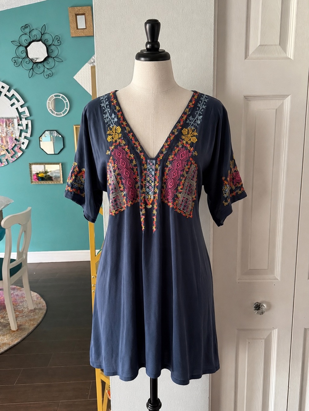 Johnny was Silk Tunic dress size  Small